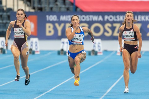 100. Mistrzostwa Polski w lekkoatletyce. Ewa Swoboda pewnie wygrywa na 100 metrów