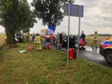 Groźny wypadek pod Poznaniem. 7 osób trafiło do szpitala po zderzeniu dwóch samochodów