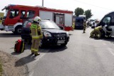 Wypadek w Plewnie pod Świeciem. Samochód zderzył się busem przewożącym dzieci 