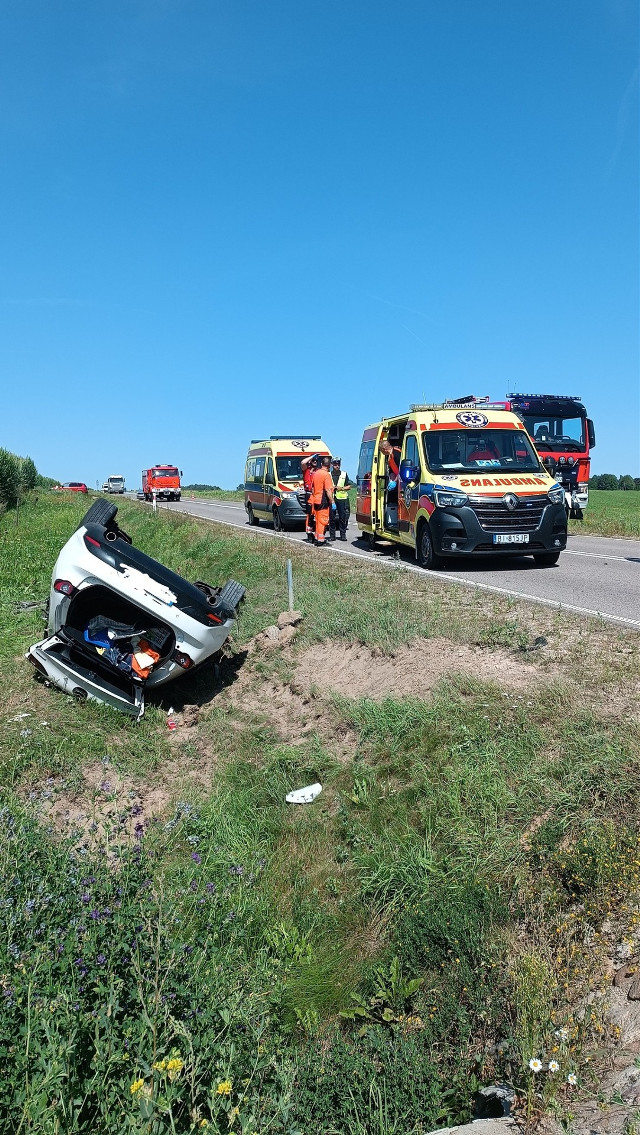 Zderzenie dwóch aut w powiecie sokólskim. Trzy osoby zostały ranne