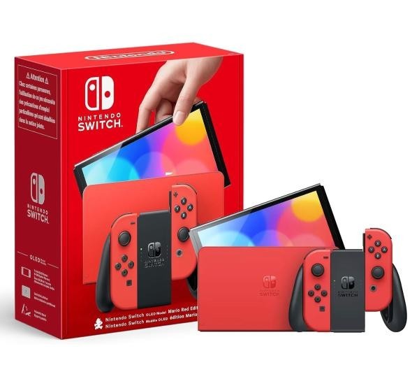 Nintendo Switch OLED (czerwony) - Mario Red Edition