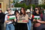 Studenci w Poznaniu solidaryzują się z narodem palestyńskim. I oczekują od władz UAM zerwania współpracy z partnerami z Izraela