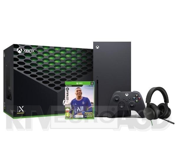 Xbox Series X + FIFA 22 + słuchawki Stereo Headset Przewodowy