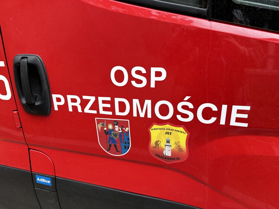 Akcja strażaków w Przedmościu (powiat głogowski)