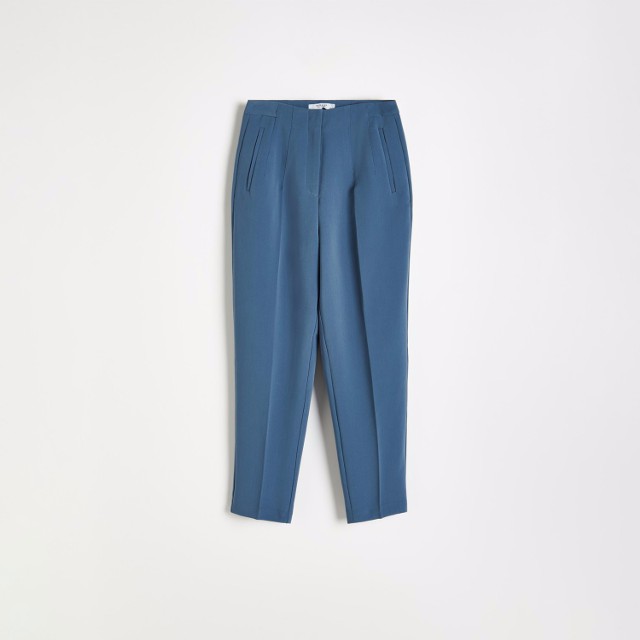 Reserved - Spodnie z kantem - Niebieski