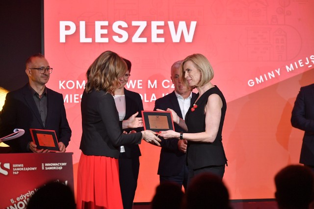 Pleszew otrzymał dwa wyróżnienia podczas gali finałowej konkursu Innowacyjny Samorząd