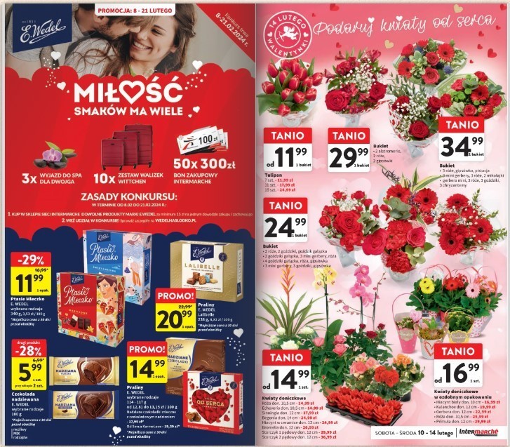 Promocje na kwiaty w sieci Intermarche
