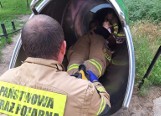 Nietypowa interwencja strażaków w Wielkopolsce. 3-latka utknęła w zjeżdżalni