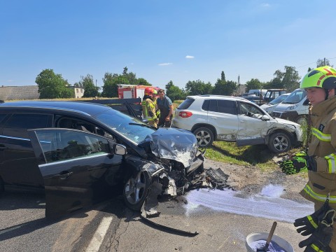 Jedna osoba w szpitalu po wypadku w gminie Stolno. Zobaczcie zdjęcia z akcji