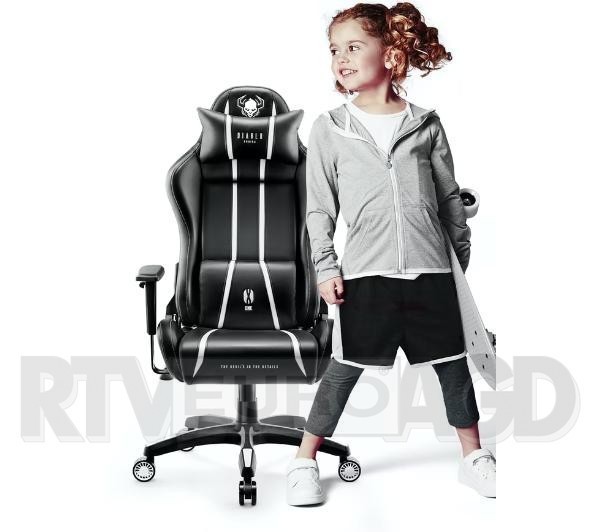 Diablo Chairs X-One 2.0 Kids Size (czarno-biały)