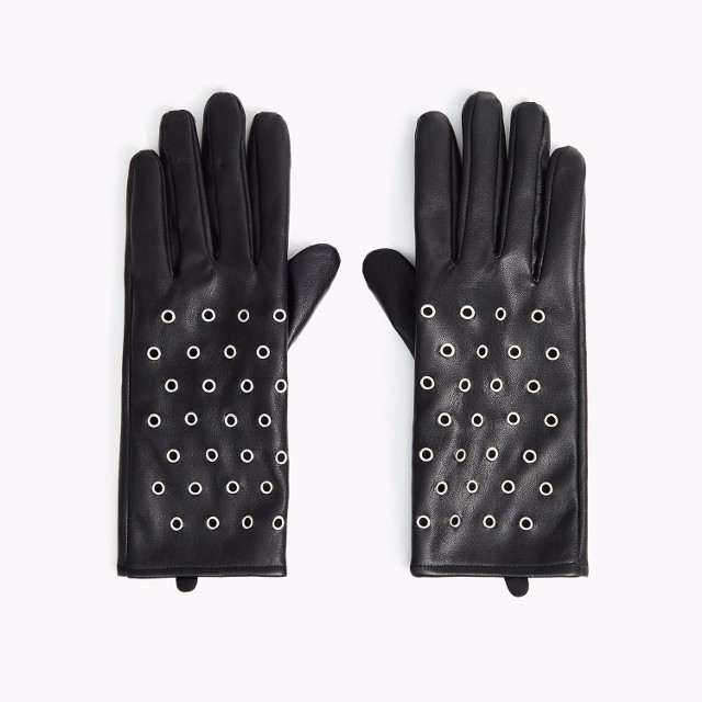 Cropp - Rękawiczki z ozdobnymi nitami - Czarny