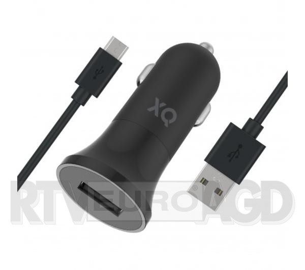 Xqisit ładowarka USB 2,4A (czarny) + kabel microUSB