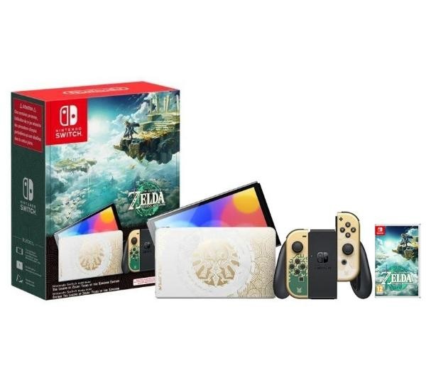 Nintendo Switch OLED Zelda Edition - gra The Legend of Zelda Tears of the Kingdom