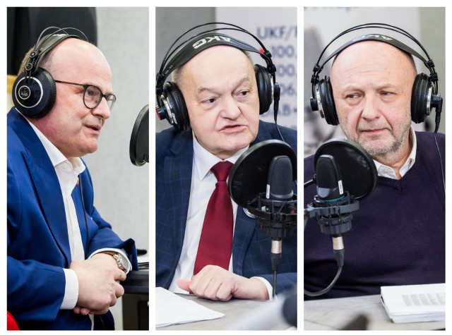 W debacie radia PiK zmierzyli się kandydaci na urząd prezydenta Grudziądza (od lewej) Maciej Glamowski, Marek Nowak i Krzysztof Kosiński