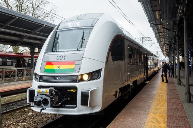 Bydgoska Pesa wyprodukowała pociąg, który ma jeździć po torach w afrykańskiej Ghanie
