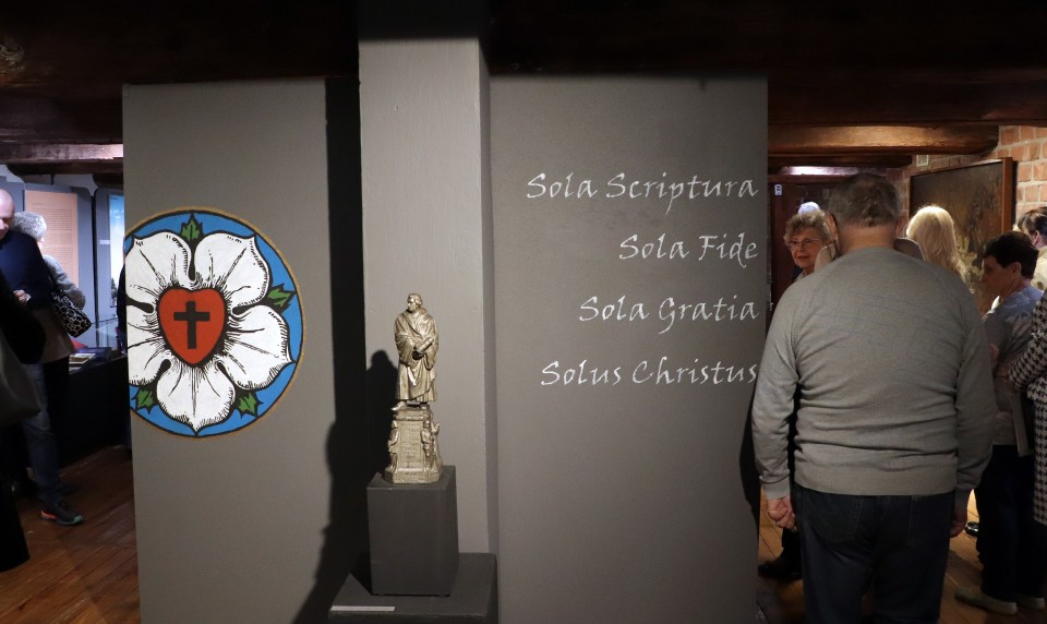 Ewangelicy w Grudziądzu wystawa w sali grudziądzkiego muzeum...