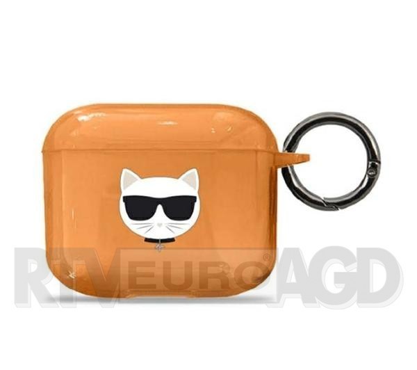 Karl Lagerfeld KLA3UCHFO Choupette Head AirPods 3 Cover (pomarańczowy)