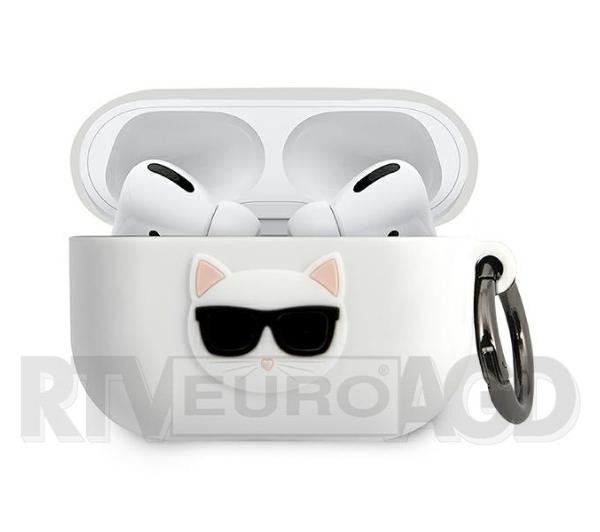 Karl Lagerfeld KLACAPSILCHWH Silicone Choupette AirPods Pro Cover (biały)