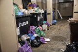 Góry śmieci zalegają w garażach podziemnych w Poznaniu. Nie można ich odebrać z powodu... przepisów BHP