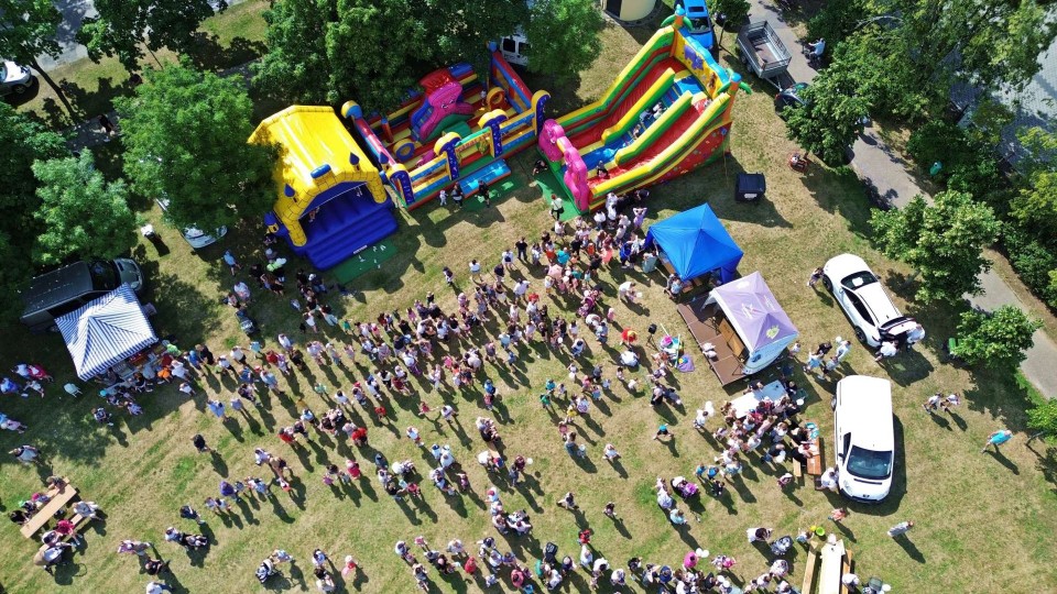 Festyn z okazji Dnia Dziecka w Parku 600-lecia w Wągrowcu