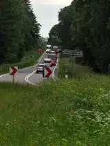 Wypadek na DK 19. Zderzenie dwóch pojazdów, dwie osoby poszkodowane