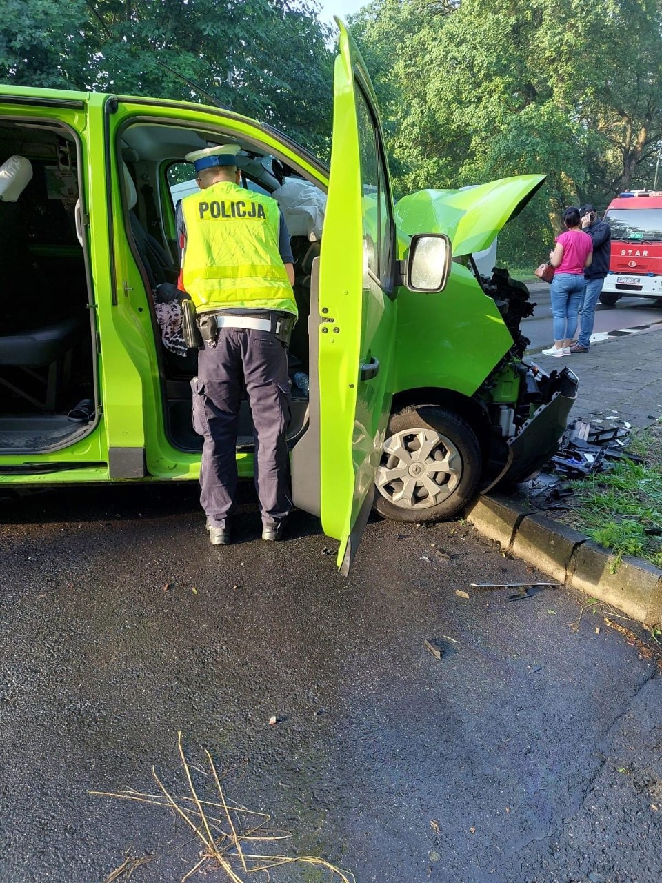 Wypadek w Wieleniu. Zderzyły się dwa busy
