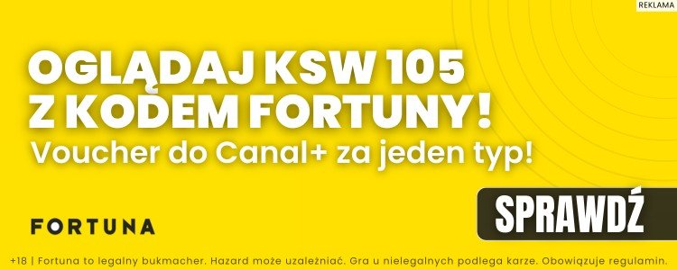 KSW 105: transmisja baner 1