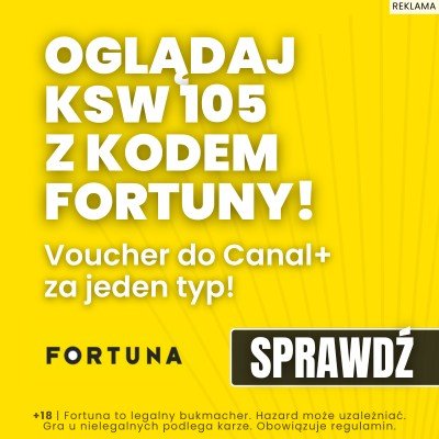 Transmisja KSW 105, baner 2