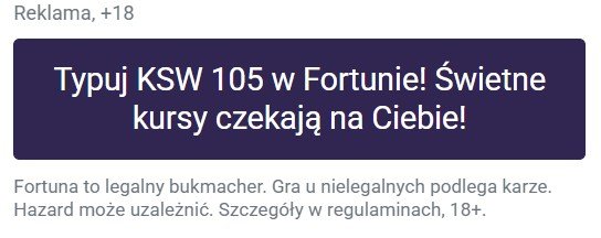 Transmisja KSW 105, baner 3
