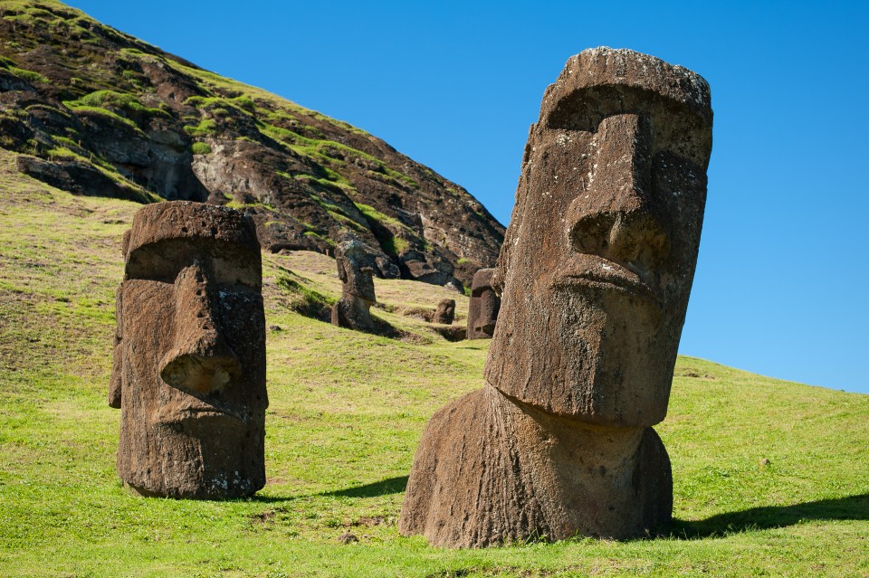 Moai to największa atrakcja Wyspy Wielkanocnej.