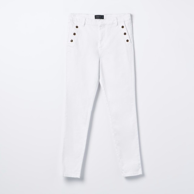 Mohito - Białe spodnie skinny - Biały
