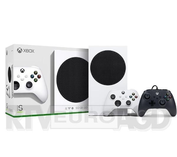 Xbox Series S + pad przewodowy PowerA Xbox Series X/S (czarny)