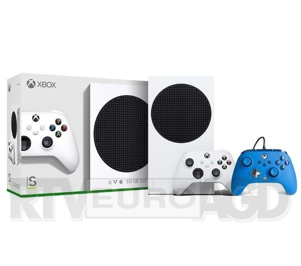 Xbox Series S + pad przewodowy PowerA Enhanced Blue