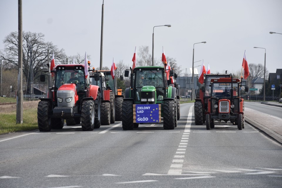 Protest rolników z powiatu aleksandrowskiego. Całkowita...