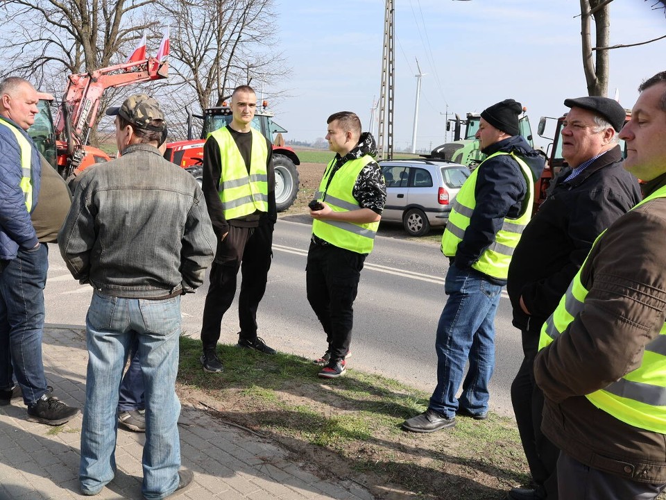 Protest rolników w Osięcinach i Piotrkowie Kujawskim (20...