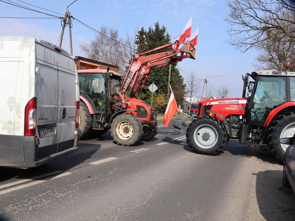 Protest rolników w Osięcinach i Piotrkowie Kujawskim (20...