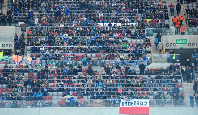 Zawisza Bydgoszcz był dopingowany na Stadionie Narodowym w Warszawie przez około 20 tysięcy swoich fanów