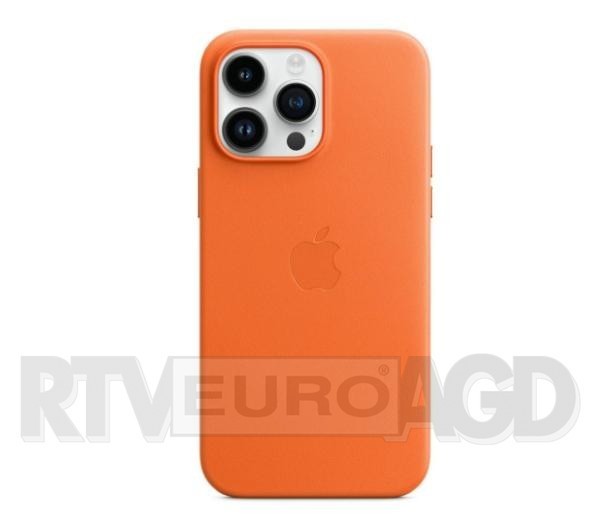 Apple skórzane z MagSafe do iPhone 14 Pro Max (pomarańczowy)