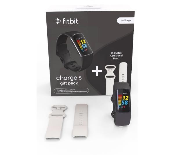 Fitbit by Google Charge 5 ZESTAW - NFC - czarno-grafitowy