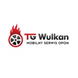 Logo firmy TG Wulkan mobilny serwis opon