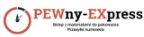 Logo firmy PEWny EXpress - przesyłki kurierskie