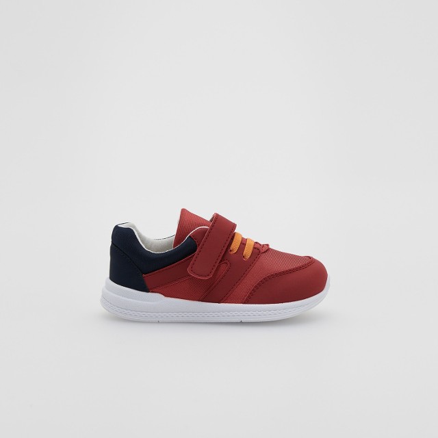 Reserved - Sneakersy z łączonych materiałów - Czerwony