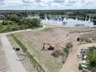 Przebudowa plaży w Wasilkowie