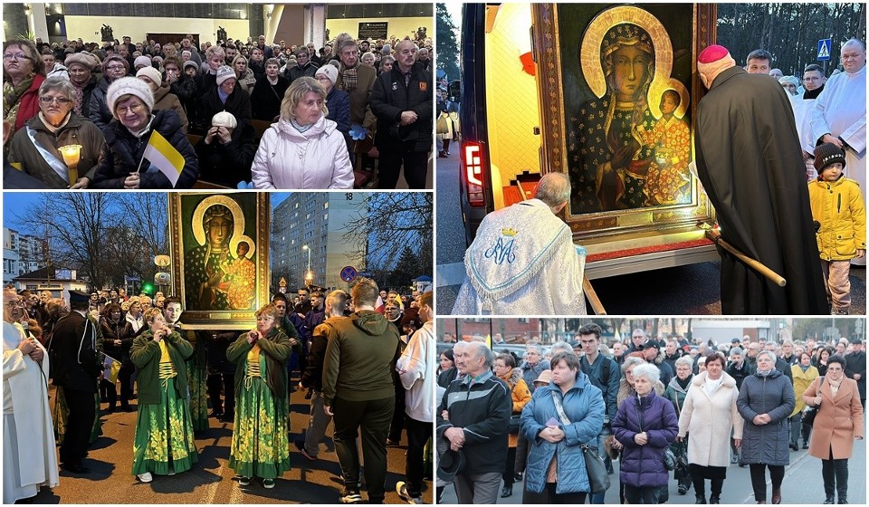 Tak było na powitaniu obrazu Matki Bożej Częstochowskiej w...
