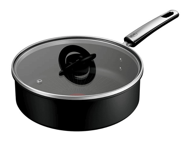 Patelnia TEFAL Excellence+ 24cm G3303202 Czarno-srebrny