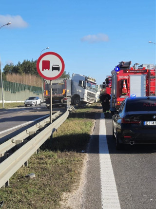 Wypadek na DK 8 w Jurowcach