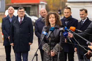 Spotkanie na bazarze przy Kawaleryjskiej po zapowiedzi otwarcia granicy z Białorusią