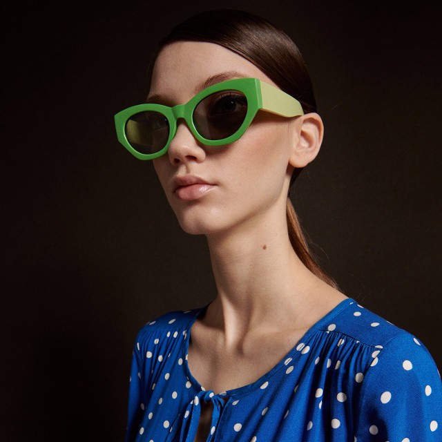 Reserved - Okulary przeciwsłoneczne - Zielony