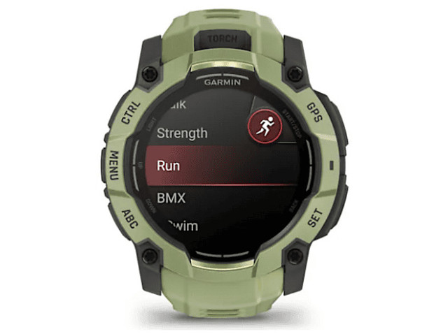 Smartwatch GARMIN Instinct 3 50mm AMOLED Zielono-czarny 010-03020-02