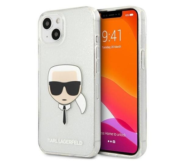 Karl Lagerfeld Glitter Karl`s Head KLHCP13SKHTUGLS do iPhone 13 mini
